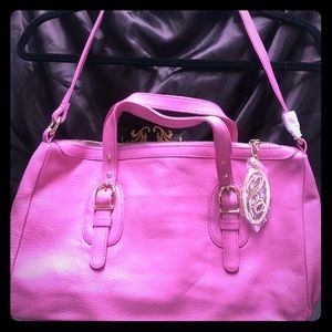 *SOLD* NWT DonnaEhrlich DerinPinkLeather Shldr Bag